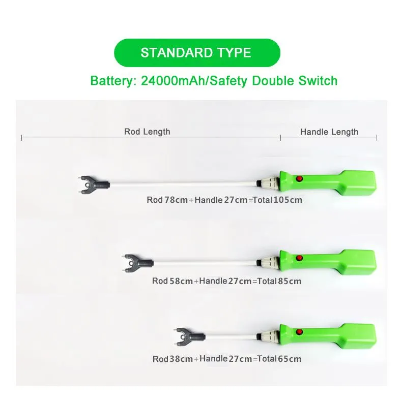 Waterproof Electric Coax Pig Sheep Cattle Prod with LED Flashlight