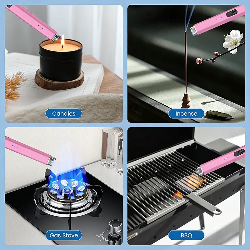 Safe Flameless Windproof Electric Arc Kitchen Lighter high quality